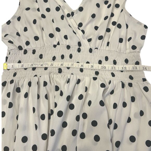 Planet Gold Polka Dot Dress L Juniors Fall Layering Coquette Style - Picture 5 of 9